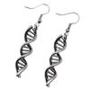 Elegant DNA Double Helix Earrings Ear Hooks Inspired By Science For Women Students And Teachers In Copper Materials