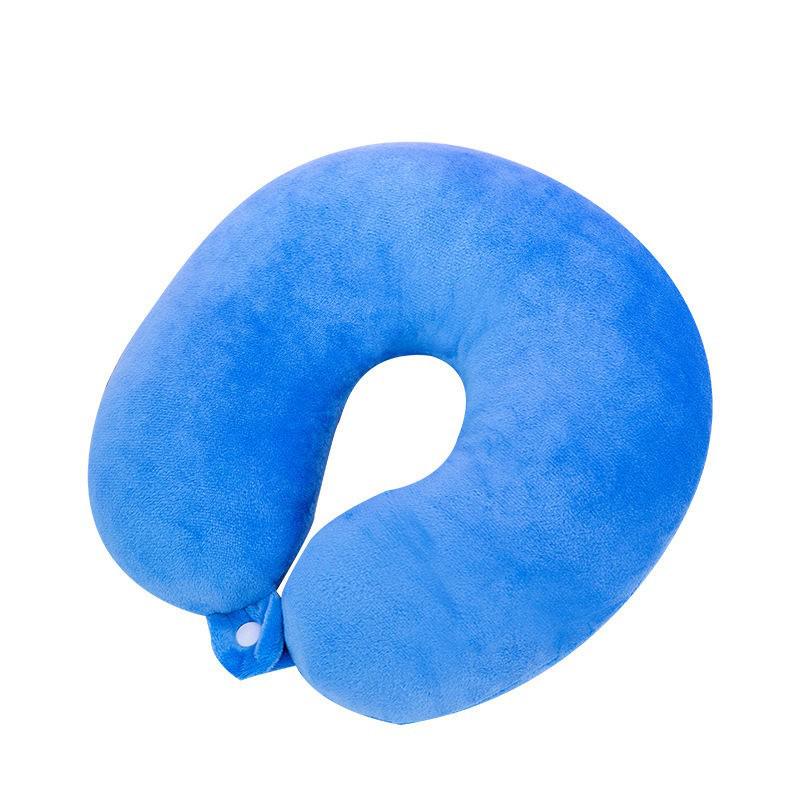 U-Shaped Travel Neck Pillow - Portable Car Support, Multi-Color Options, PP Cotton Comfort