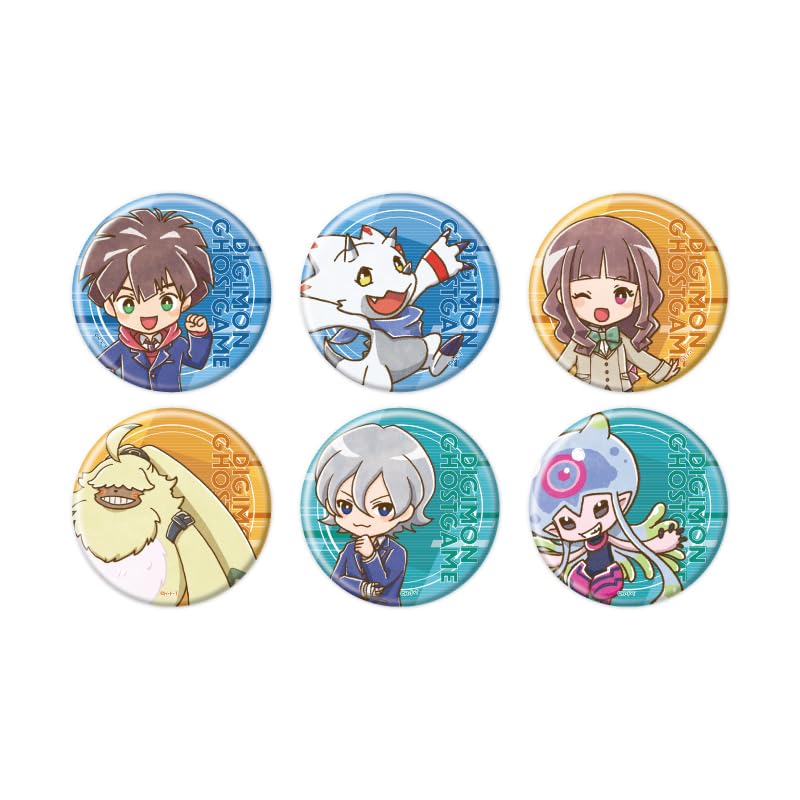 

Digimon Ghost Game 04 Art Can Badge Box of 6 [Retro Illustration]