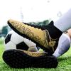 Herren-/Damen-Fußballschuhe Gummi Weiche Sohle Kurze Stollen Kunstrasen Jugendliche Kinder Fußballschuhe