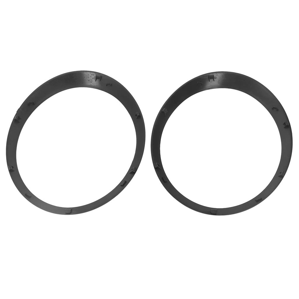 Pair of Glossy Black Headlight Bezel Trim Rings for Cooper Hatchback R56 2007-2013, ABS Material