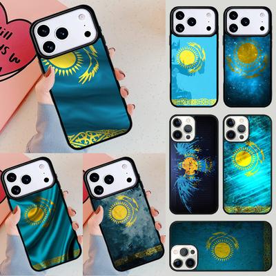 Kazachstan Vlag zachte Telefoonhoesje Voor iPhone 17 Air 14 15 13 12 Max Hoesje Voor Apple 14 15 16 16e 11 Pro Max Plus