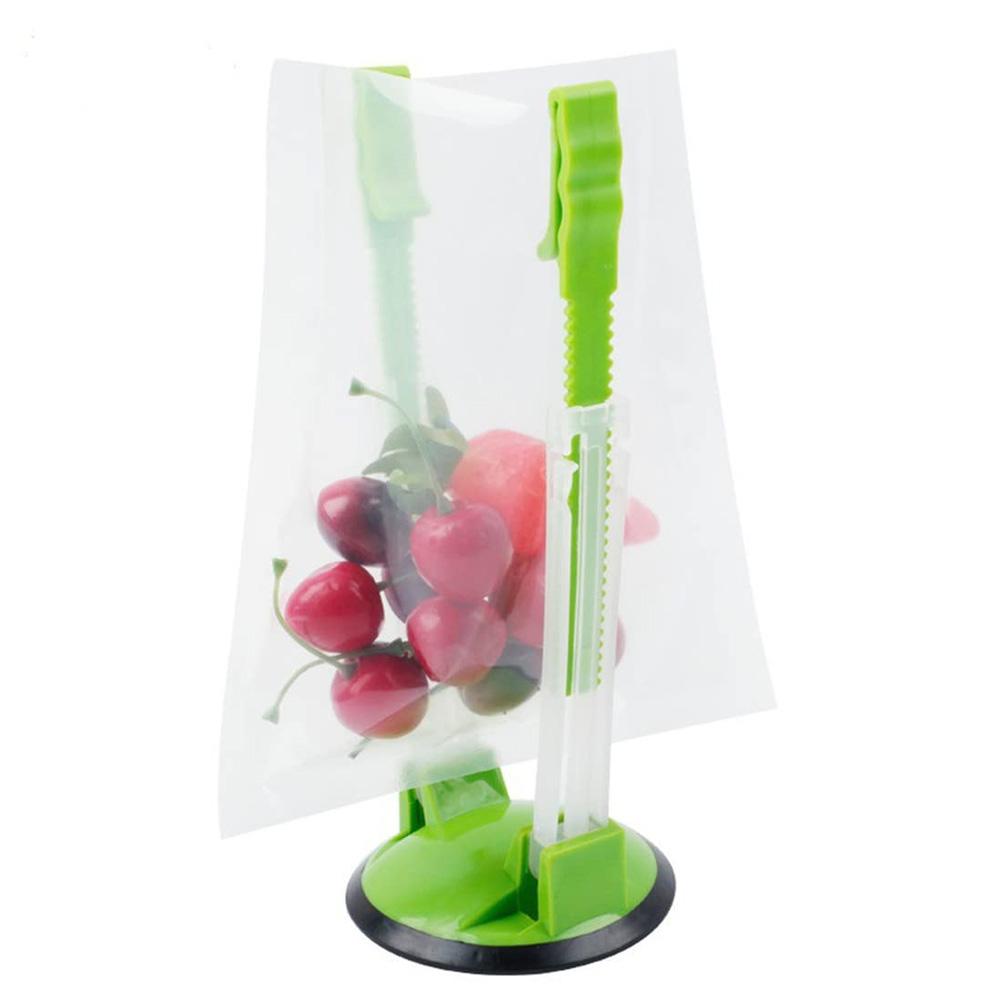 

Baggy Rack Holder Plastic Food Prep Bag Holder Stand Food Storage Bags Clip