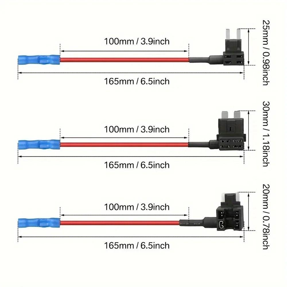 1Pcs 12V/24V 10A Fuse Holder Micro Mini Standard Automotive Fuses Tap  Car Accessories