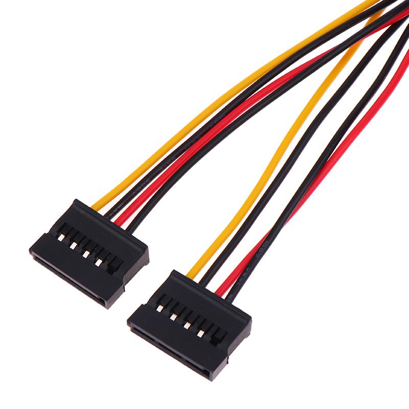 Cablu Alimentare Ide Molex 4 Pini La 2 X Sata Serial Ata Y Splitter Hard Driver Dublu Cablu Prelungitor Adaptor Conector