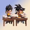 Dragon Ball Z Vegeta Figure Son Goku Eating 8cm Pvc Action Figures Collection Model Toys For Children Christmas Gifts