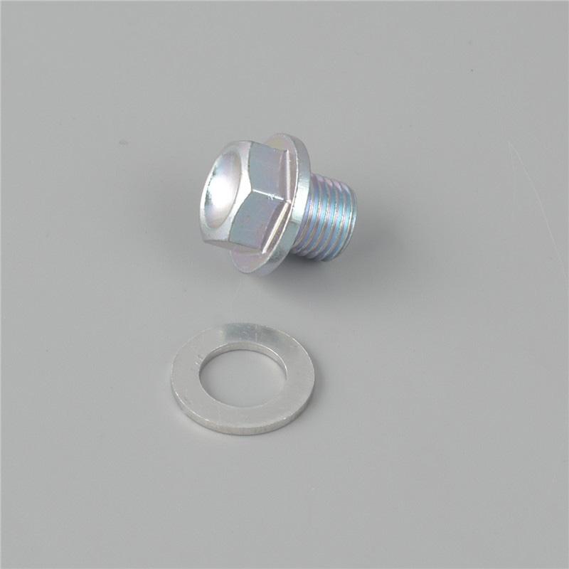 Oil Drain Plug with Seal/Gasket Locking Screw Oil Sump for Honda Odyssey Civic Fit SDL CRV