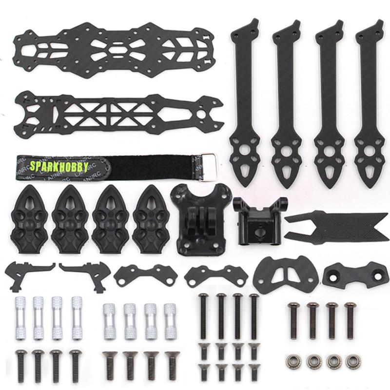 Lannrc Mark4 5inch Fpv Carbon Fiber Frame 225mm Wheelbase 5mm Arm Freestyle Long Range Frame For Rc