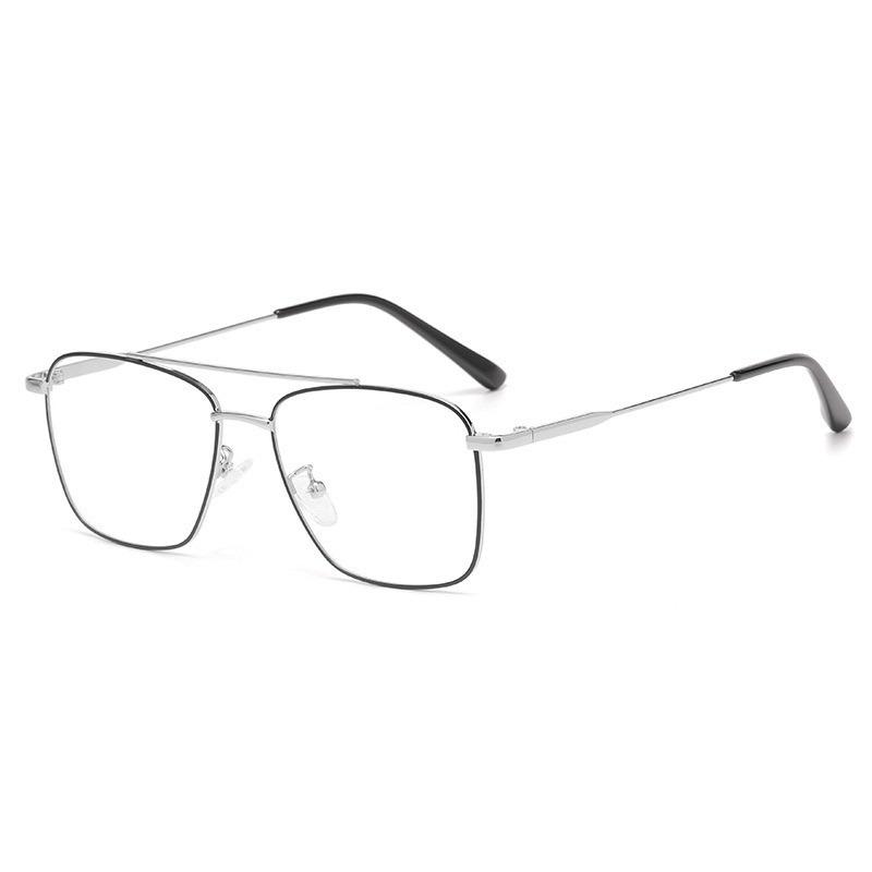 Pochromic Anti Radiation Farsight Eyeglasses Fashion Square Metal Glasses Woman Men