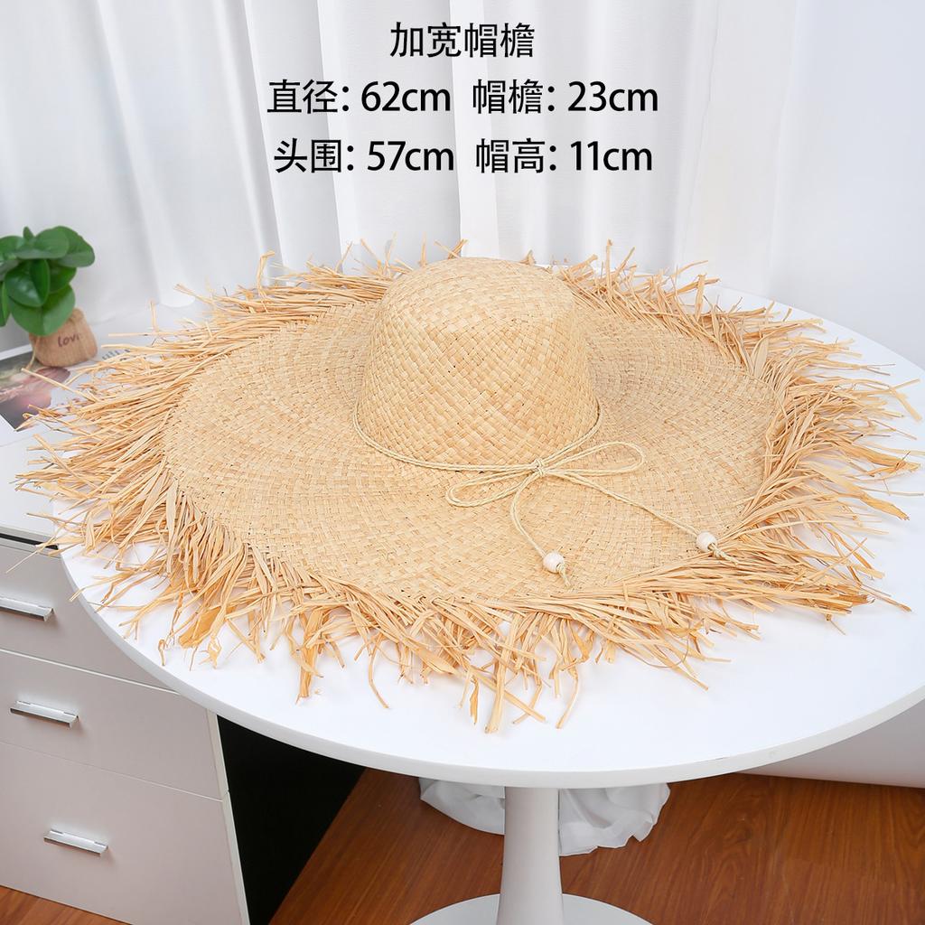 Seaside atmosphere Lafite straw hat strap strap big eaves hat children summer small fresh versatile sun hat