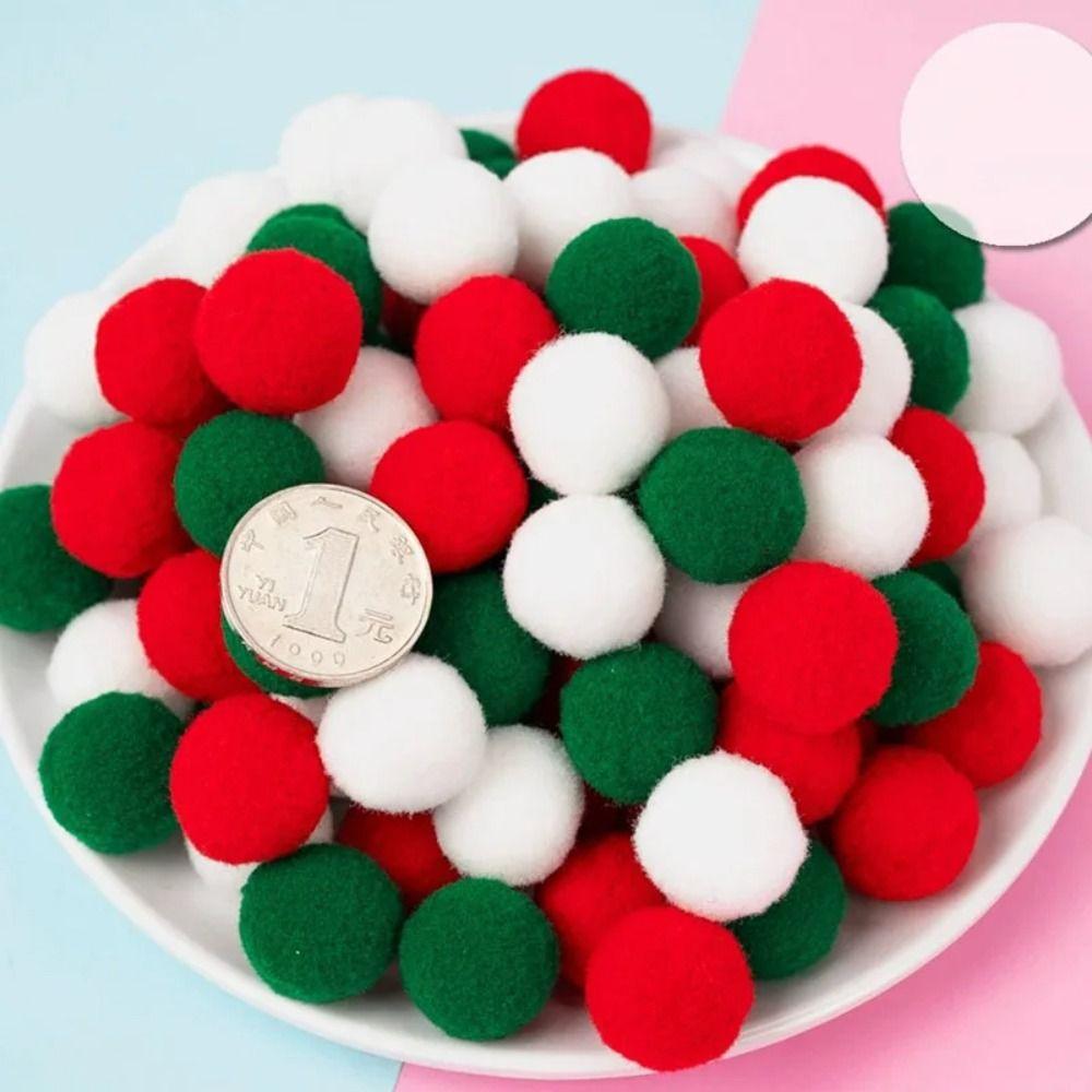 1 Pack 1cm/1.5cm DIY Pom Pom Ball Macaron Colors DIY Plush Ball Pompom Fur Balls  Handmade Kids Toys