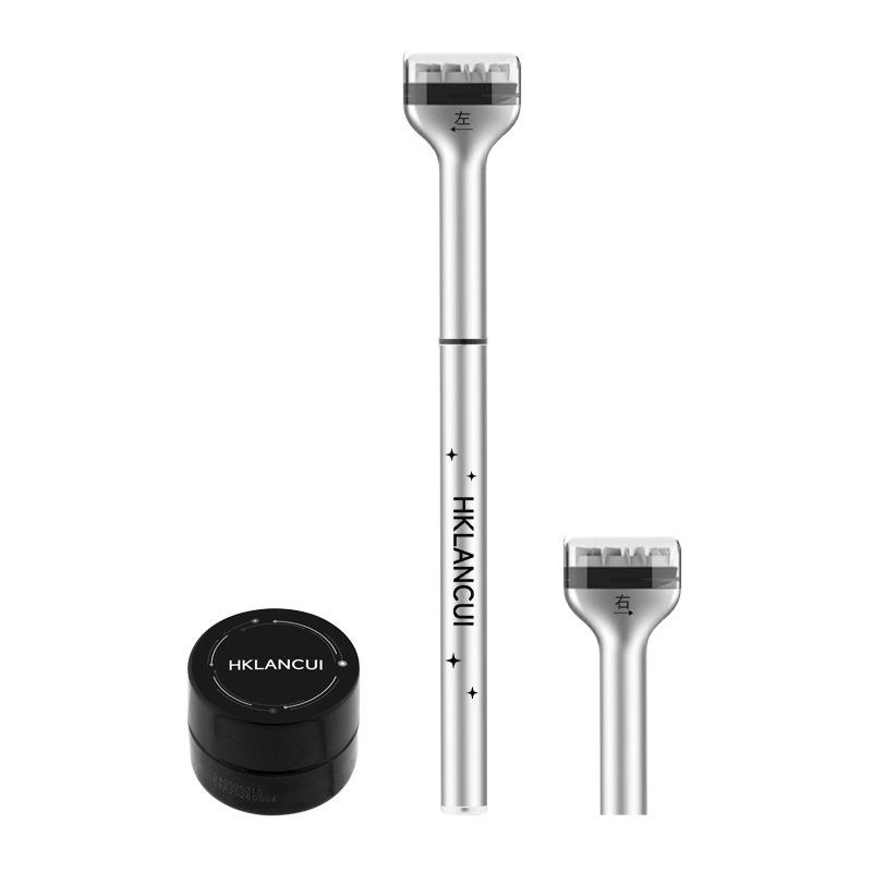 

Нижняя ресница Stamp Maquillage Professionnelle Eyelash Seal Eyeliner Pen Водостойкая и устойчивая к поту подводка для глаз 2 в 1 чёрный