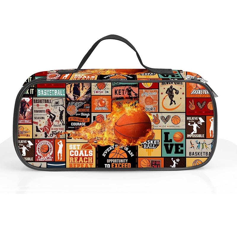 Creative large-capacity portable stationery bag single-layer all-printed pencil storage pen case for primary and middle school students