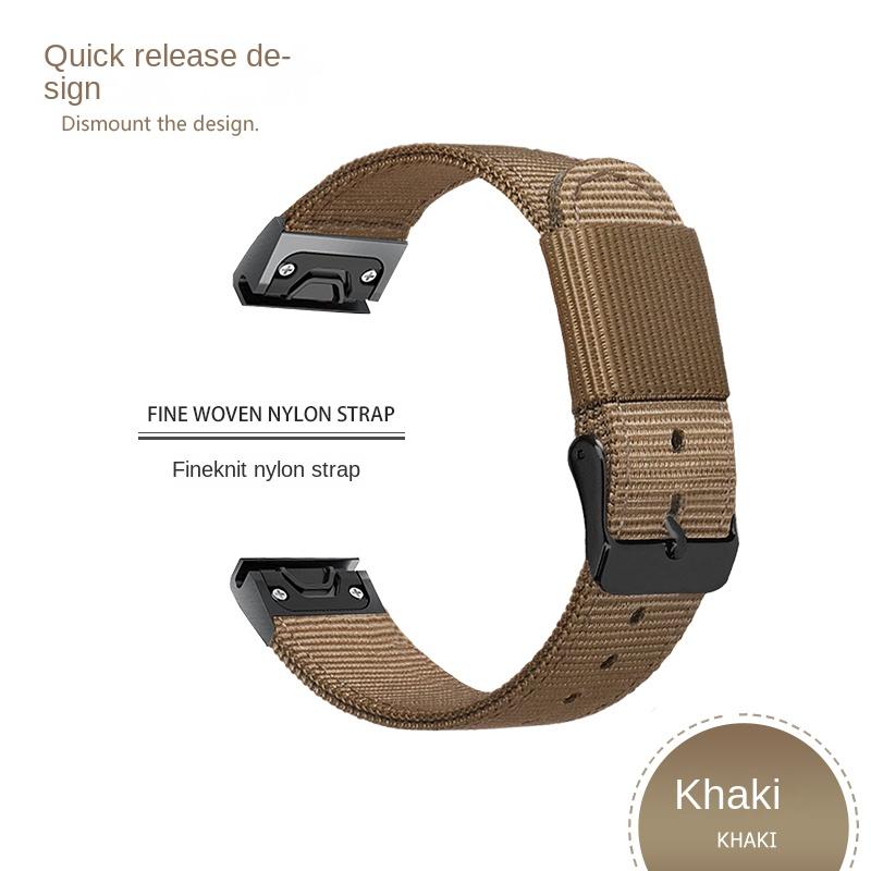 26 22 20MM Nylon Quick Release Watchband For Garmin Fenix 7X 7 6 6X Pro 5 5X/5XPlus 3 HR  Watch Canvas Strap Wrist Band Bracelet