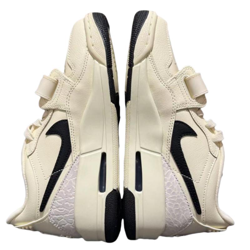 Jordan Legacy 312 Low Coconut Milk Black Comfortable Round Toe Low Top Retro Basketball Shoes Women Sneaker White HV1807101