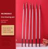 6 Pieces Nylon Hair Hook Line Pen Gouache Acrylic Oil Paint Brush Long Wood Rod Stroke Line Meticulous Hand-painted Art Tool