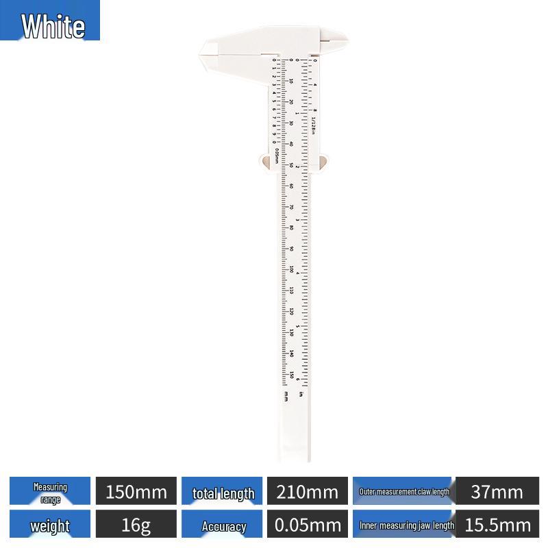 Plastic Vernier Caliper for Eyebrow Shaping and Microblading (80/150mm)
