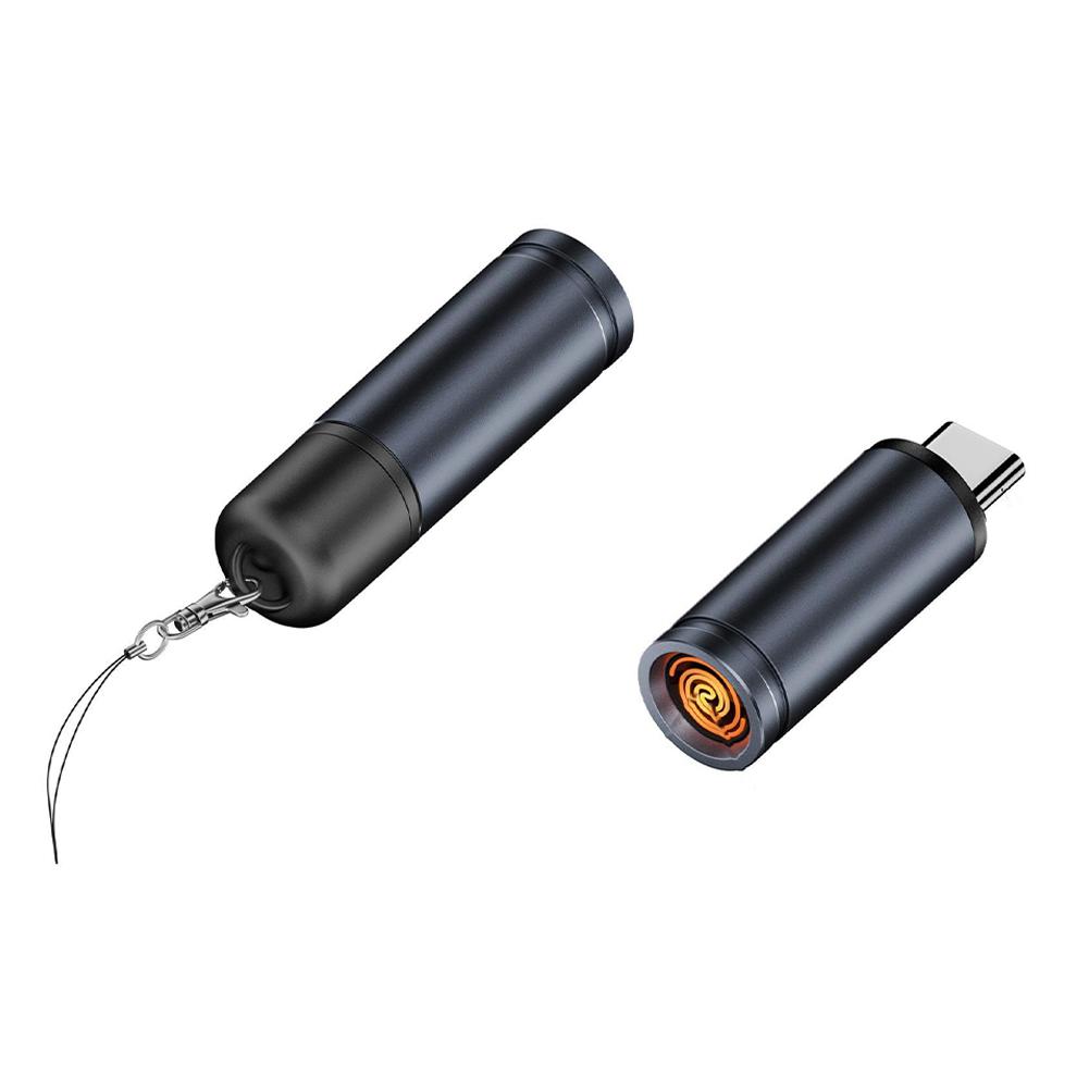 2pcs Compactly Type C Lighter Electric For Easy Carrying Storage TypeC Mini Cigarette Lighter For Air Travel Outdoor No Flame