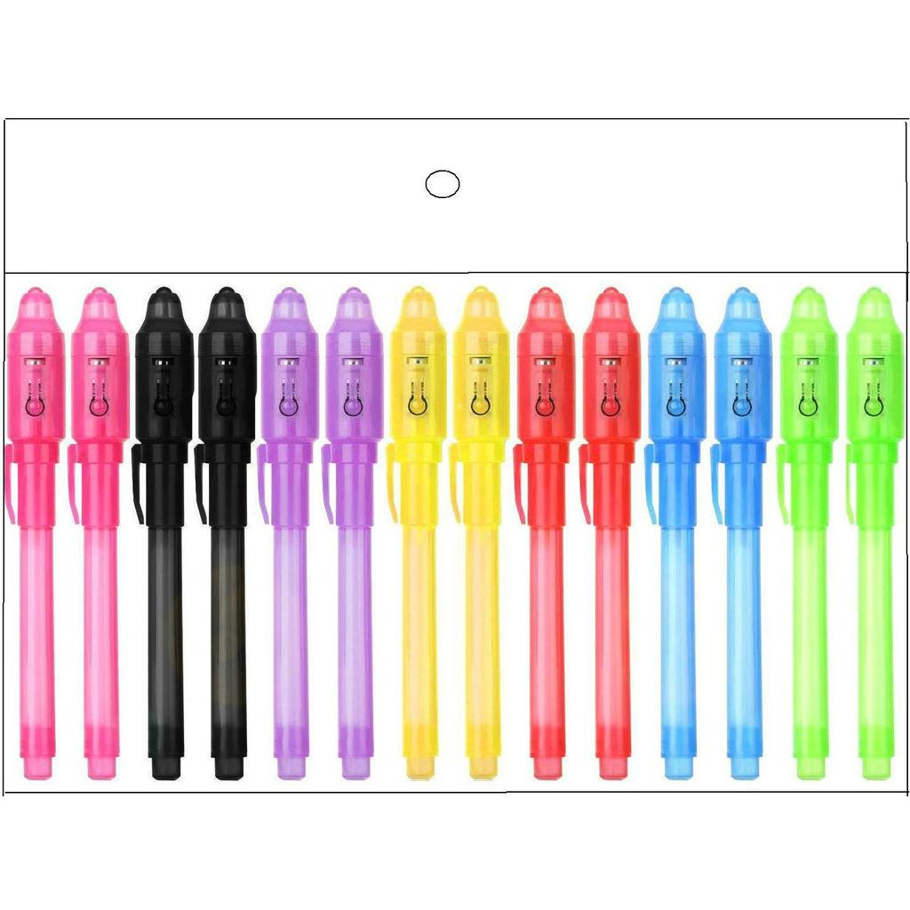 Glow-in-the-Dark Purple UV Invisible Marker - Minimalist Fluorescent Money Detector Pen.
