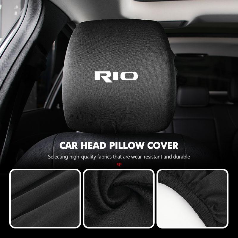 For KIA Car Seat Headrest Cover Protector Anti-slip Case Soul Spectra Niro Cadenza Sephia Carens Forte Stinger NI5