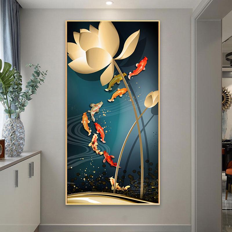 Koi Fish Posters And Prints Modern Luxury Canvas Paintings Animal Pictures Wall Art For Living Room Modern Home Decor No Frame