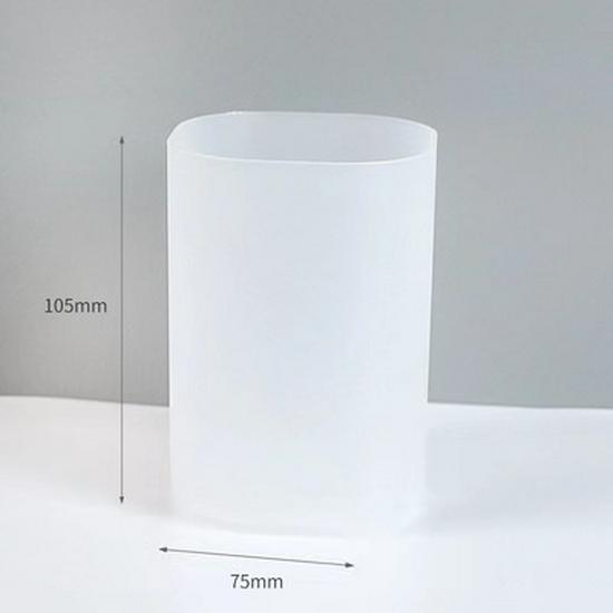 Large Frosted Pen Holder & Makeup Brush Organizer