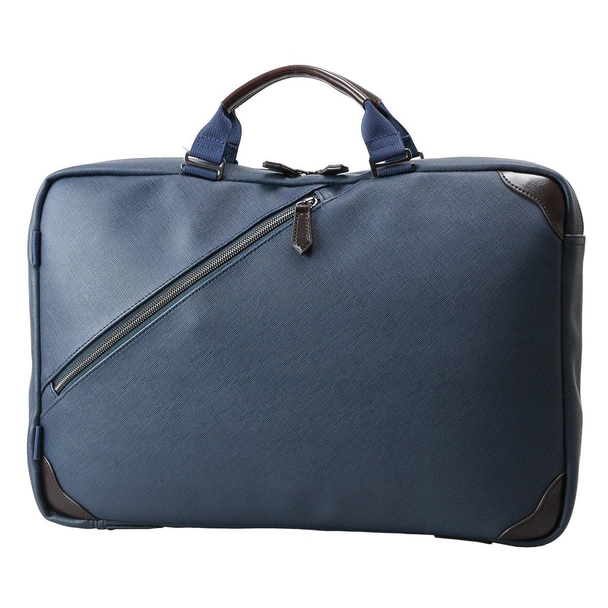 

Мужская деловая сумка Zario, формат А4, искусственная кожа под сафьян, 2-в-1, деловой рюкзак для поездок на работу [ZA-1008] (военно-морской флот)