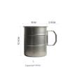 Vintage Vintage Outdoor Camping Cup Folding Portable Water Cup Camping 304 Set Cup Stainless Steel Tea Cup