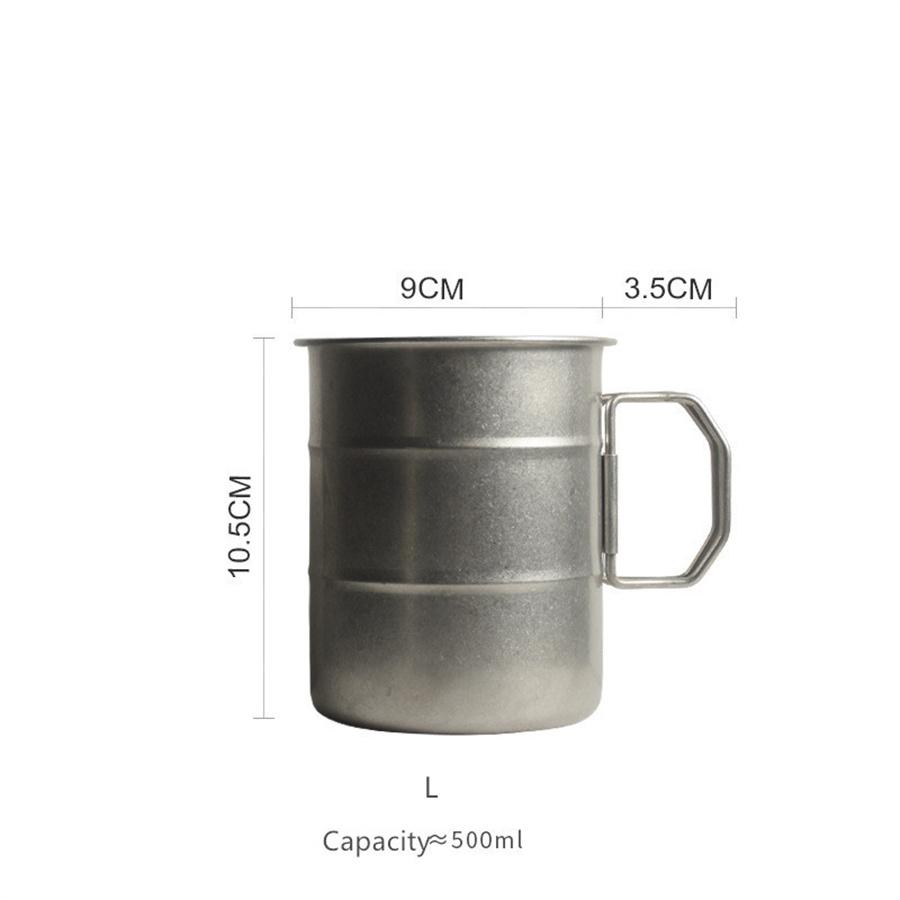 Vintage Vintage Outdoor Camping Cup Folding Portable Water Cup Camping 304 Set Cup Stainless Steel Tea Cup