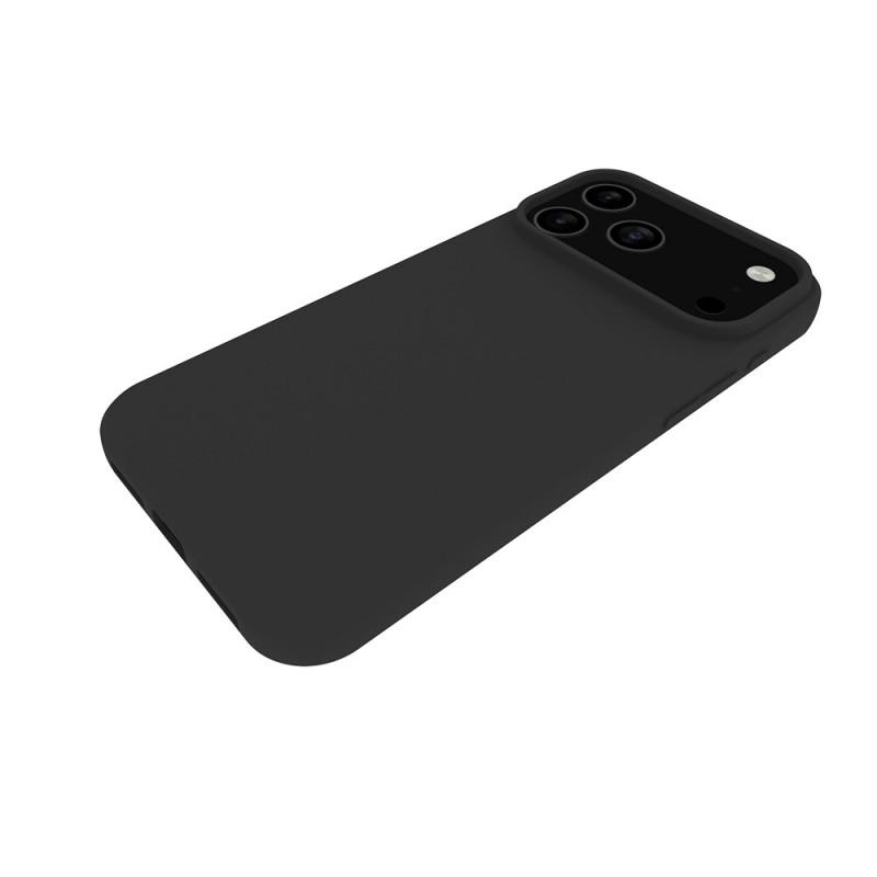 For iPhone 17 Pro Max TPU Case WANLONFENG MS Series Matte Back Cover with Tempered Glass (Big Hole Lens)