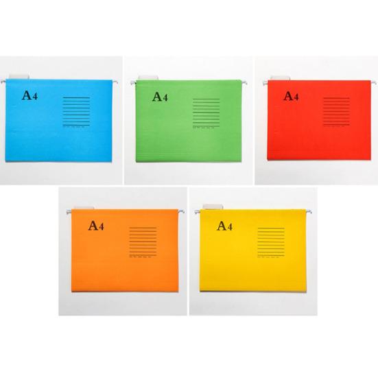 20Pcs Hanging File Folders Document with File Tabs Easy Identification Organizer Clip Board Assorted