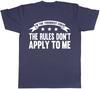 I'm the Youngest Child, The Rules Dont Apply To Me Funny Mens Short Sleeve Tees