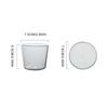 Japanese-style Fruit Salad Bowl Home Transparent Glass Bowl Net Red Tableware Ins Bowl Pudding Strut Small Bowl with Cover