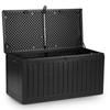 Garden Box 109 X 51 X 55 Cm 270 Liters Black