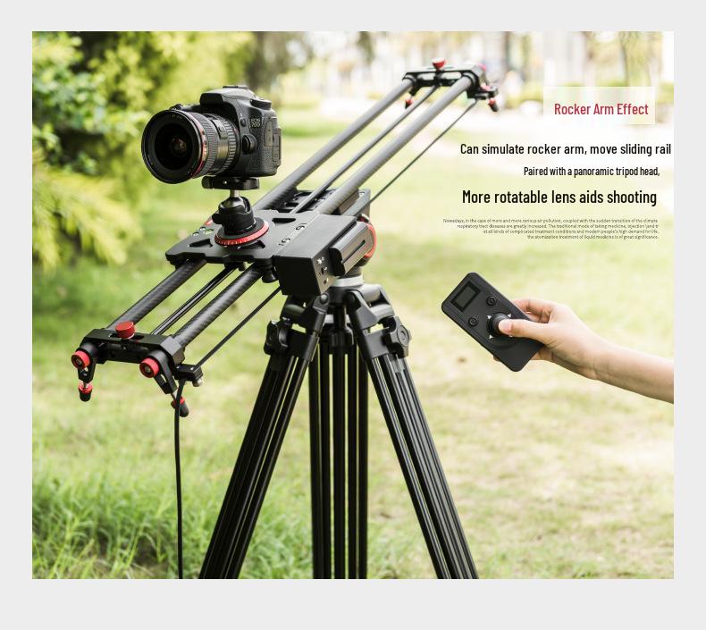 YELANGU Portable Electric Video Slider with Wireless Remote Control for DSLR Cameras