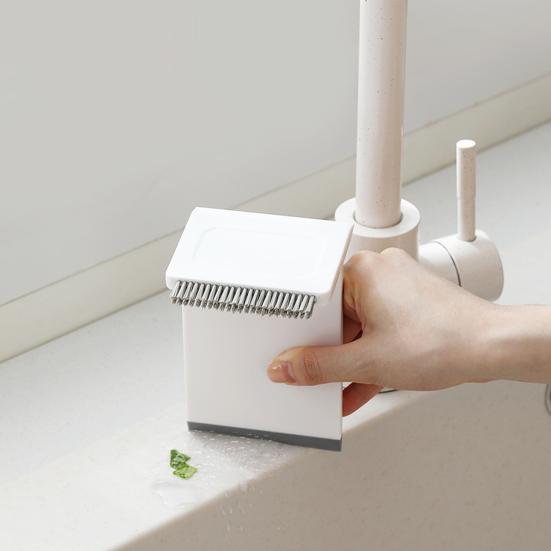 Cleaning Brush with Beveled Soft Assembly Countertop Glue Easy Corner Cleaner Three-in-One