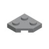 10 Peças 26601 Placa de Cunha 2x2 Canto Chanfrado Bloco Moc Compatível com Tijolo DIY Brinquedo Infantil Peça de Montagem