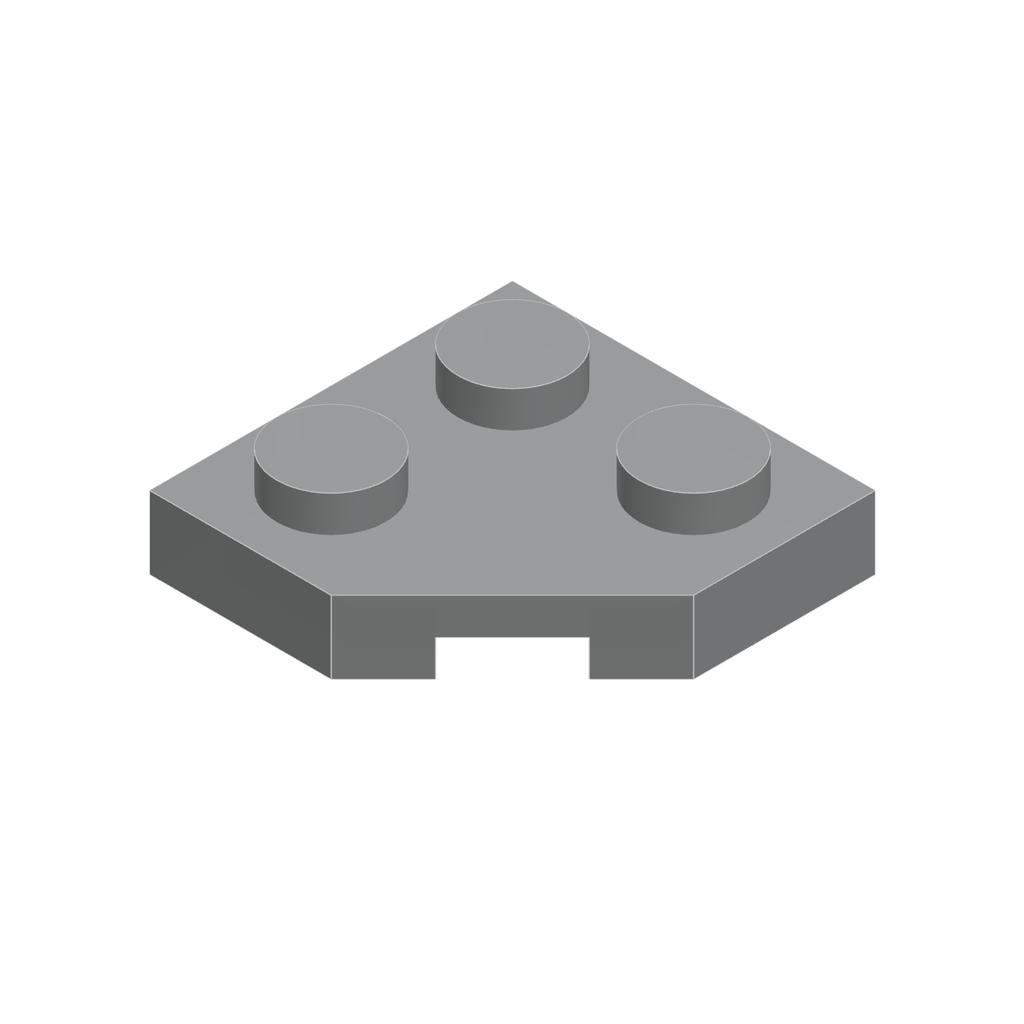 10 Peças 26601 Placa de Cunha 2x2 Canto Chanfrado Bloco Moc Compatível com Tijolo DIY Brinquedo Infantil Peça de Montagem