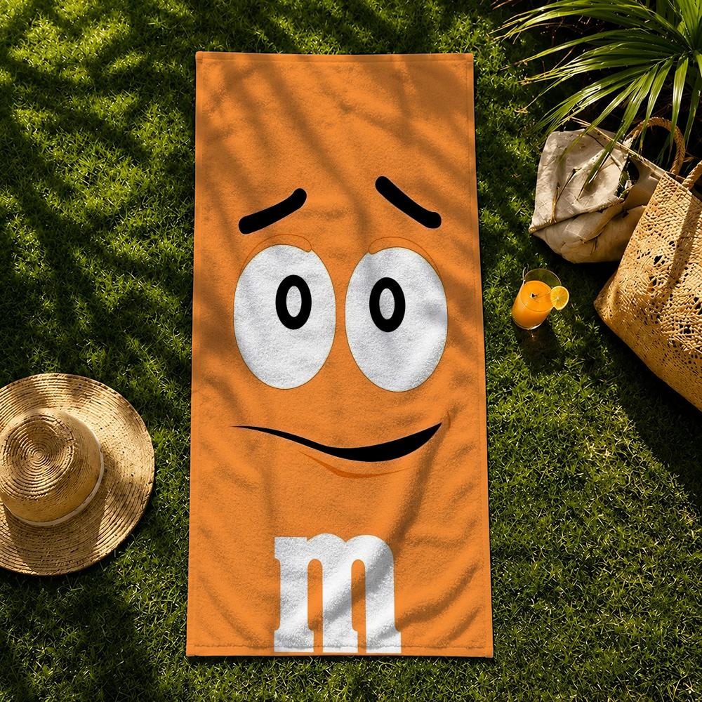 Candy Brand M-M&M's Towel Towel beach towel, quick drying absorbent bath towel for Swim,Gym,Camping,Outdoor hot