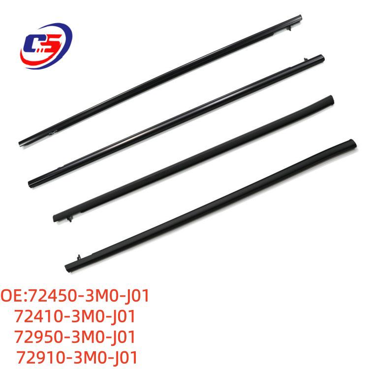 

Honda Window Glass Outer Pressure Sealing Strip - Waterproof Dustproof Water Deflector 72450-3M0-J01 72450-3M0-J01, 72410-3M0-J01, 72950/72910-3M0-J01