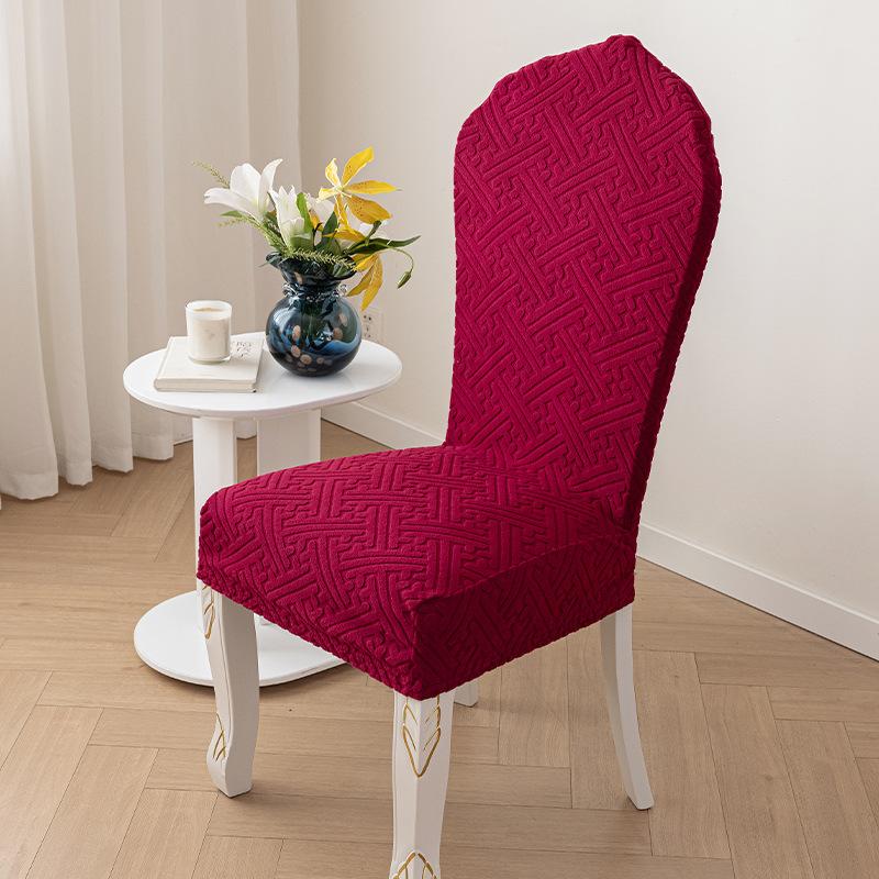 

Европейский жаккардовый чехол для стула для дома, полный комплект, пылезащитный чехол для стула, эластичный утолщенный противоскользящий чехол для стула на все сезоны 55CM