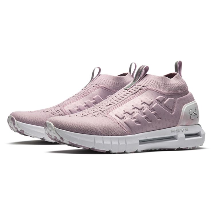Under Armour HOVR Phantom Comfortable Mid-Top Running Shoes Unisex Running Shoes Fog-Pink 3022477-600