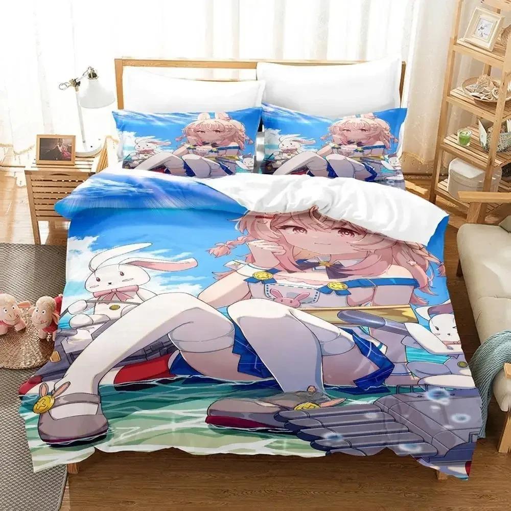 Kawaii Pipkin Pippa Bedding Set Single Twin Full Queen King Size Bed Set Adult Kid Bedroom Duvet cover Sets Anime Bed Sheet Set