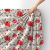 Royal Samt Stoff Polyester Zum Nähen - Motiv Blumen - Rdx2124