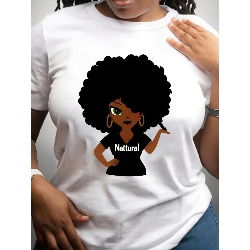 Plus Size - Plus Size - Plus Size - Plus Size - Casual Plus Size Women S Short Sleeve T-Shirt - Stylish Printed Round Neck Top, Machine Washable, S белый