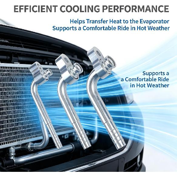 3pcs AC Compressor Drier Condenser Radiator Fitting Adapter Connector For Auto Air Conditioning Hose R134a, Air Compressor Quick Connect