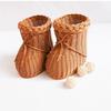Creative Flower Basket Imitation Rattan Woven Plastic Shoe Shaped Storage Basket Home Store Desktop Decoration Storage Basket