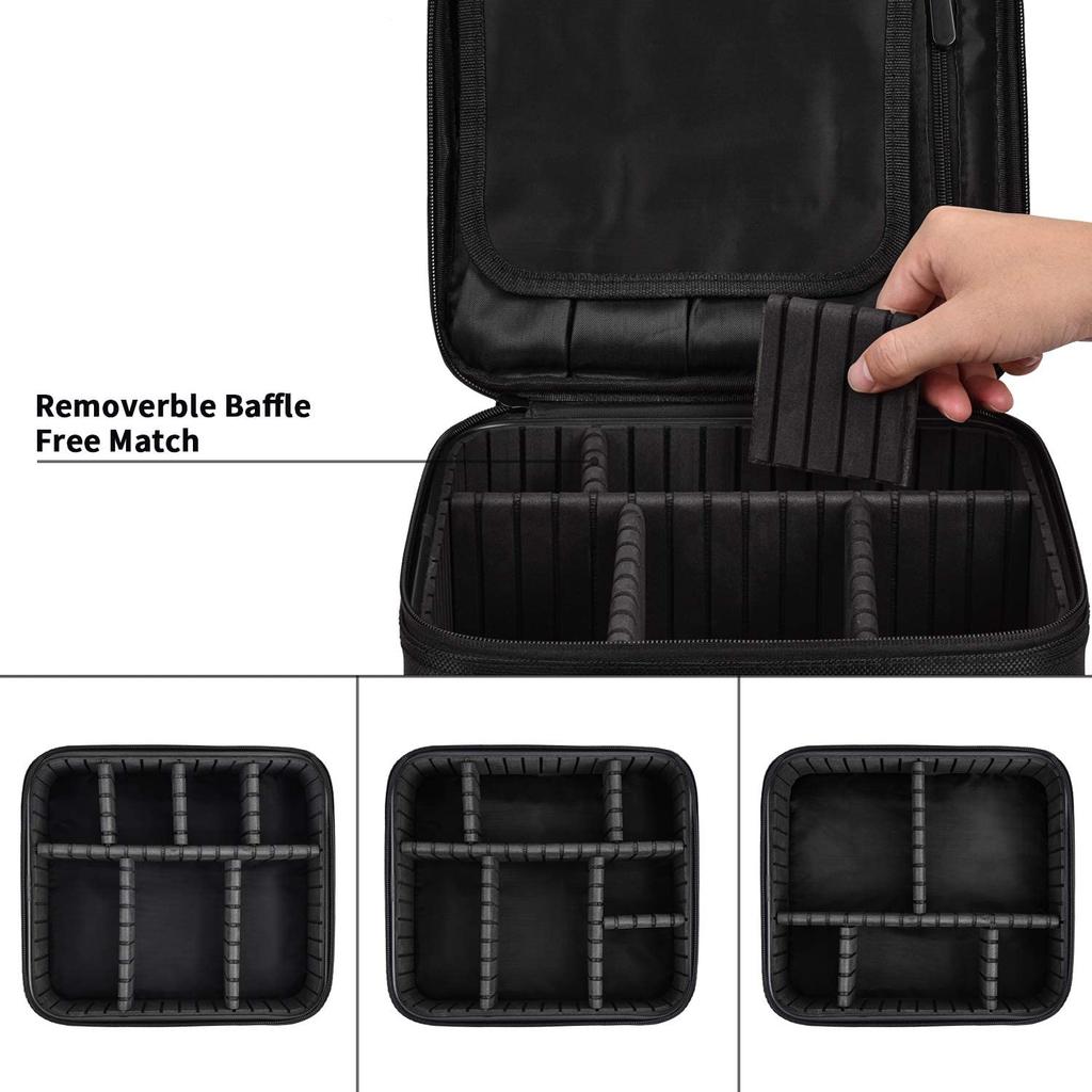 Travel Makeup Case Professional Train Cases Artist Storage Bag Portable Make Up Tool Boxes Brushes Cosmetic Bags