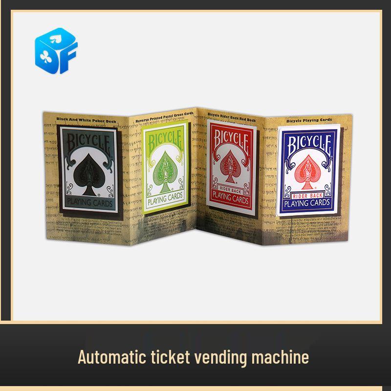 Northern Magic Props Liu Qian Automatic 3D Card Dispenser: Strong Magnetic Close-up Stage Props for Dispensing Playing Cards.