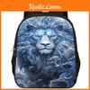 Stylish 15-inch Lion Oxford School Backpack For Boys And Girls Large Capacity And Lightweight